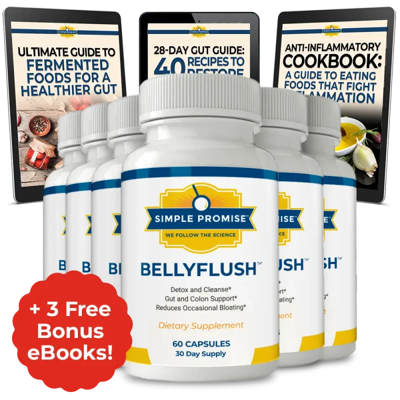BellyFlush Weight Management Supplement Bottle (6 Bottle / 180 Day Pack)